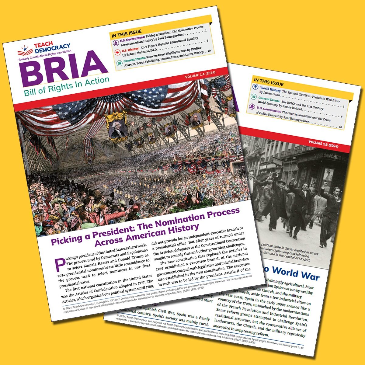 BRIA Brochure covers