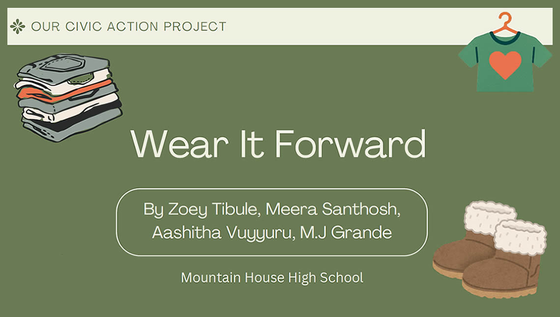 Wearing it forward, CAP project.